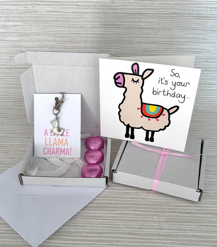 Tiny gifts birthday llama - tiny, birthday.